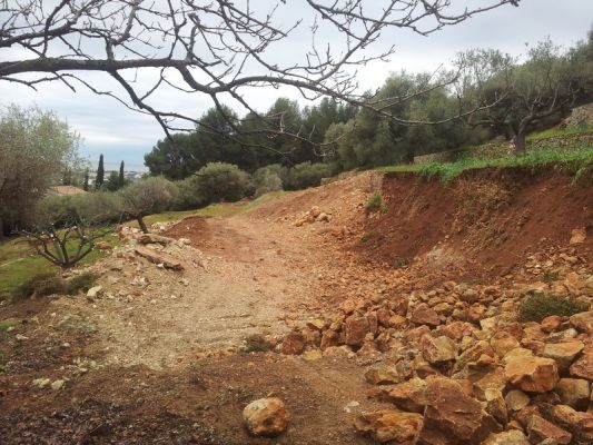 début de terrassement à ollioules